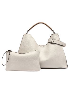 Aurora Bag in sand-tone maxi-grain hammered leather GIANNI CHIARINI | BS12316RNGDBL211